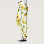 Leggings Tournesol aquarelle (Gauche)