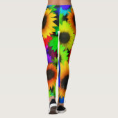 Leggings Tournesol d'arc-en-ciel (Dos)