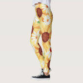 Leggings Tournesol et aquarelle de marais  (Gauche)