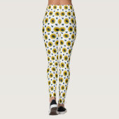 Leggings Tournesol et papillon bleu (Dos)