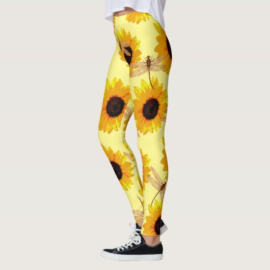 Leggings Tournesols Et libellules, (Gauche)