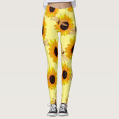 Leggings Tournesols Et libellules, (Devant)