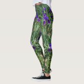 Leggings tout en imprimé Jardin d'Iris Violet (Gauche)