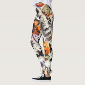 Leggings Tout Halloween Motif Éffrayant (Gauche)
