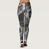Leggings tout-imprimé "Geometric Grid Funk" (Dos)