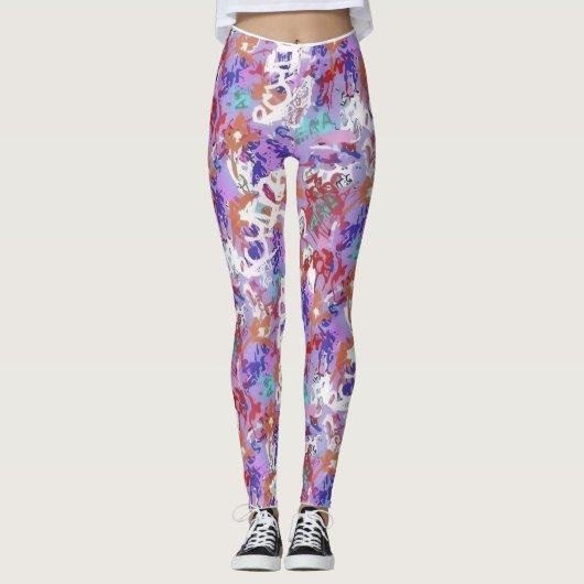 Leggings tout-imprimé pour femmes (Devant)