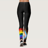 Leggings Tout le monde est bienvenu ici (Progress Pride) (Dos)