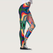 Leggings tout-sur-impression Abstrait Art Motif (Droite)
