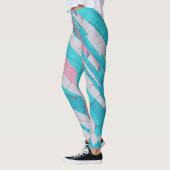 Leggings tout-sur-impression Abstraits colorés (Gauche)