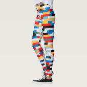 Leggings tout-sur-impression avec motif multicolor (Gauche)