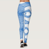 Leggings Tout-sur-impression bleu et blanc "Ratti_Creative_ (Dos)