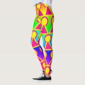 Leggings tout-sur-impression colorés (Gauche)
