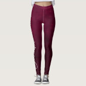 Leggings tout-sur-impression couleur Magenta (Devant)