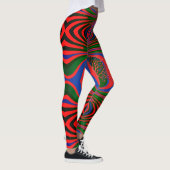 Leggings tout-sur-impression de l'art Abstrait (Droite)