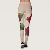 Leggings tout-sur-impression Motif de Hibiscus (Dos)