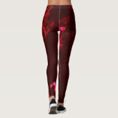 Leggings tout-sur-impression rose rouge (Dos)