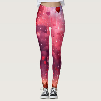 Leggings tout-sur-impressionÉlégance Heartbeat"