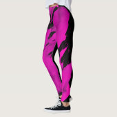 Leggings Tout sur l'impression Leggins Bruxelles rose noir (Gauche)