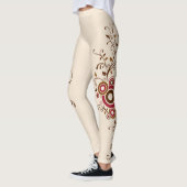 Leggings Toute la crème florale de vigne (Gauche)