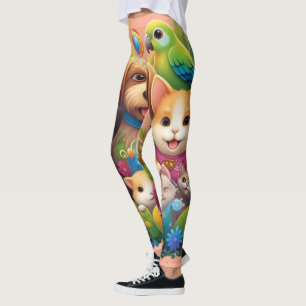 Leggings Toutes les créatures Great & Small - Whimsical Wil