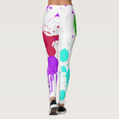 Leggings tracés de peinture amusants (Dos)