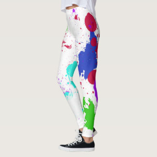 Leggings tracés de peinture amusants