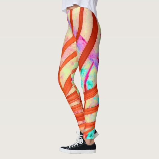 Leggings Traces rouge (Gauche)