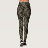 Leggings Traços e formes marrom muito escuro e tons claros (Dos)