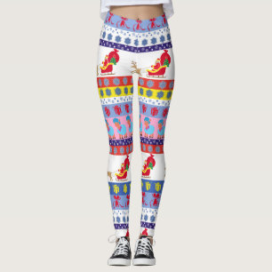 Leggings traîneau du Père Noël