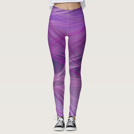 Leggings Traînées violettes (Devant)