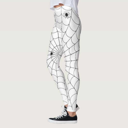Leggings Traitements d'Halloween, araignées et Web (Gauche)