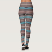 Leggings Traits horizontaux graphiques avec la couleur (Dos)