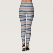 Leggings Traits horizontaux graphiques avec la couleur (Dos)