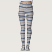 Leggings Traits horizontaux graphiques avec la couleur (Devant)