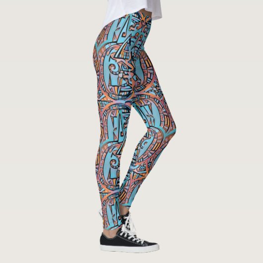 Leggings tranchants géométriques fractales (Droite)