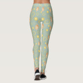 Leggings tranche de citron et motif de chat (Dos)