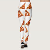 Leggings tranche de pizza pepperoni classique de SlipperyJo (Dos)