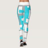 Leggings Tranquillité Turquoise Dentures (Dos)