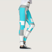 Leggings Tranquillité Turquoise Dentures (Droite)