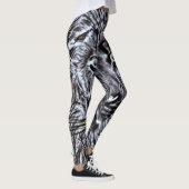 Leggings Transe noire de Blacklight de lion (Droite)