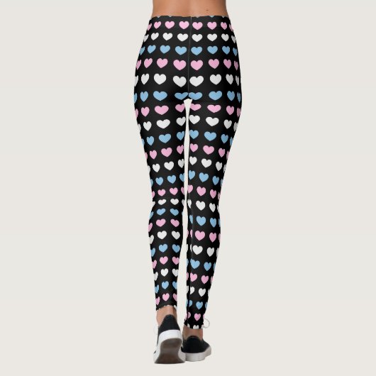 Leggings Transgender Hearts Pattern (Dos)