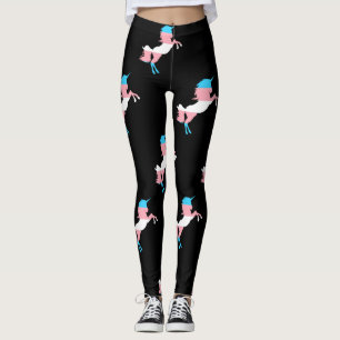 Leggings Transgenre LGBT Unicorn Drapeau Stripes Fierté