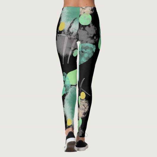 Leggings Trash Dive Modern Abstrait (Dos)
