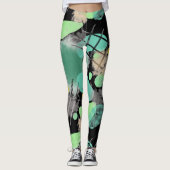 Leggings Trash Dive Modern Abstrait (Devant)