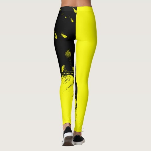 Leggings Travail en cours Jaune (Dos)