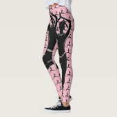 Leggings Travail rose Il Yoga Pose Silhouette (Gauche)
