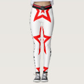 Leggings Travaillez dur. Jouez dur. Faites du sport encore  (Devant)