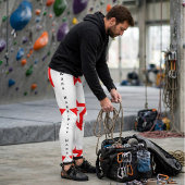 Leggings Travaillez dur. Jouez dur. Faites du sport encore 