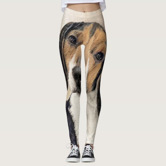 Leggings Treeing Walker Coonhound Peinture - Art original (Devant)