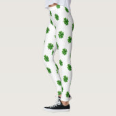 Leggings Trèfle de feuille de Patricks quatre de saint (Gauche)